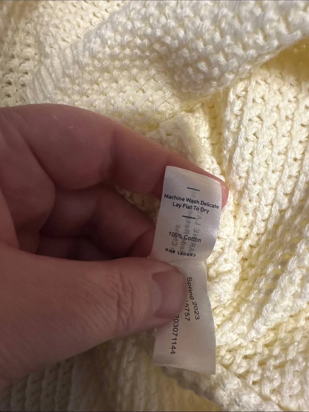 Marine Layer Pale Yellow Knit Polo Sweater - Picture 5 of 5